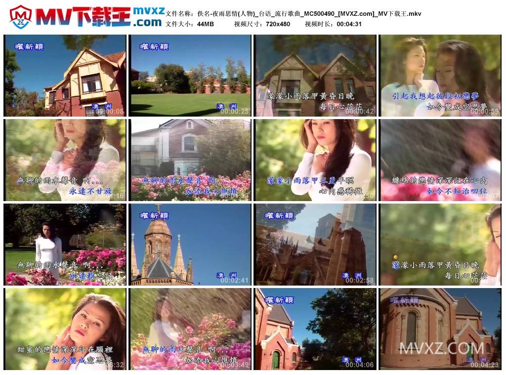 佚名-夜雨思情(人物)_台语_流行歌曲_MC500490